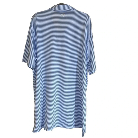 NWOT Southern Tide Blue Striped Short Sleeve Polo Shirt Size XXL - Picture 4 of 8